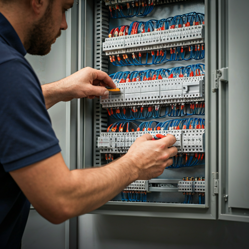 Trades professional at work